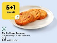 Promotions The bio veggie company burger au soja et aux poivrons - The Bio Veggie Company - Valide de 11/09/2024 à 08/10/2024 chez Bioplanet