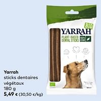 Promotions Yarrah sticks dentaires végétaux - Yarrah - Valide de 11/09/2024 à 08/10/2024 chez Bioplanet