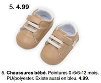 Promotions Chaussures bébé - Produit maison - Zeeman  - Valide de 14/09/2024 à 20/09/2024 chez Zeeman