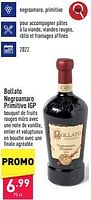 Promotions Bollato negroamaro primitivo igp - Vins rouges - Valide de 23/09/2024 à 29/09/2024 chez Aldi