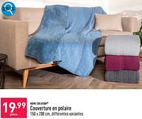 Promotions Couverture en polaire - HOME CREATION - Valide de 23/09/2024 à 29/09/2024 chez Aldi