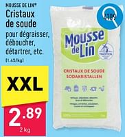 Promotions Cristaux de soude - Mousse de Lin - Valide de 23/09/2024 à 29/09/2024 chez Aldi