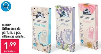 Promotions Diffuseurs de parfum - MR. FRESH - Valide de 23/09/2024 à 29/09/2024 chez Aldi