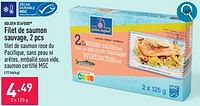 Promotions Filet de saumon sauvage - Golden Seafood - Valide de 23/09/2024 à 29/09/2024 chez Aldi