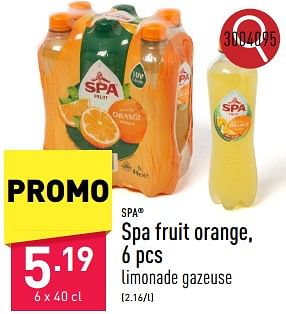 Promotions Spa fruit orange - Spa - Valide de 23/09/2024 à 29/09/2024 chez Aldi