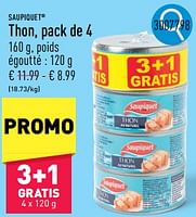 Promotions Thon - Saupiquet - Valide de 23/09/2024 à 29/09/2024 chez Aldi