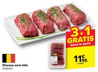 Promotions Oiseaux sans tête - Produit maison - Carrefour  - Valide de 18/09/2024 à 30/09/2024 chez Carrefour