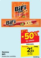 Promotions Bifi xxl - Bifi - Valide de 18/09/2024 à 30/09/2024 chez Carrefour