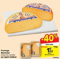 Promotions Fromage beemster jeune - Beemster - Valide de 18/09/2024 à 30/09/2024 chez Carrefour