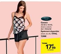 Promotions Caraco - Escort Lingerie - Valide de 18/09/2024 à 30/09/2024 chez Carrefour