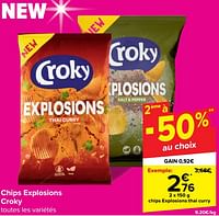 Promotions Chips explosions thai curry - Croky - Valide de 18/09/2024 à 30/09/2024 chez Carrefour