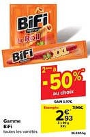 Promotions Gamme bifi - Bifi - Valide de 18/09/2024 à 24/09/2024 chez Carrefour