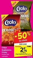 Promotions Chips explosions thai curry - Croky - Valide de 18/09/2024 à 24/09/2024 chez Carrefour