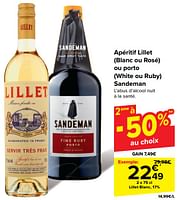 Promotions Lillet blanc - Lillet - Valide de 18/09/2024 à 24/09/2024 chez Carrefour