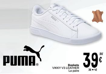 Promotions Baskets vikky v3 leather - Puma - Valide de 17/09/2024 à 30/09/2024 chez Cora