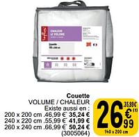 Promotions Couette volume - chaleur - INFLUX - Valide de 17/09/2024 à 30/09/2024 chez Cora