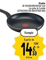 Promotions Poêle - Tefal - Valide de 17/09/2024 à 30/09/2024 chez Cora