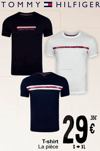 Promotions T-shirt - Tommy Hilfiger - Valide de 17/09/2024 à 30/09/2024 chez Cora