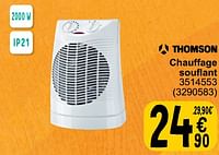 Promotions Thomson chauffage souflant 3514553 - Thomson - Valide de 17/09/2024 à 30/09/2024 chez Cora