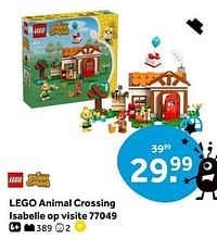 Lego animal crossing isabelle op visite 77049-Lego