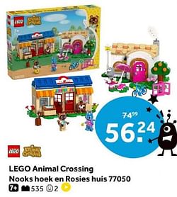 Lego animal crossing nooks hoek en rosies huis 77050