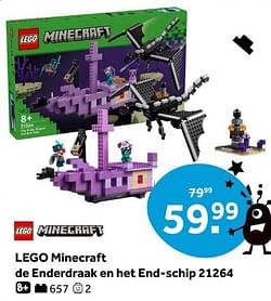 Lego minecraft de enderdraak en het end-schip 21264