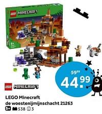 Lego minecraft de woestenijmijnschacht 21263-Lego