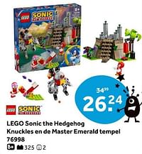 Lego sonic the hedgehog knuckles en de master emerald tempel 76998-Lego