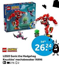 Lego sonic the hedgehog knuckles’ mechabewaker 76996-Lego