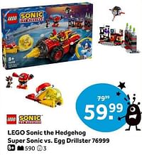 Lego sonic the hedgehog super sonic vs. egg drillster 76999-Lego