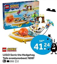 Lego sonic the hedgehog tails avonturenboot 76997-Lego