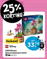 Promoties Lego disney vaiana`s bloempot 43252 - Lego - Geldig van 16/09/2024 tot 29/09/2024 bij Intertoys