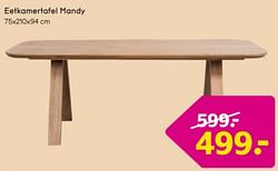 Eetkamertafel mandy