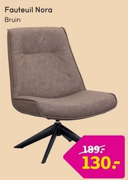 Fauteuil nora bruin