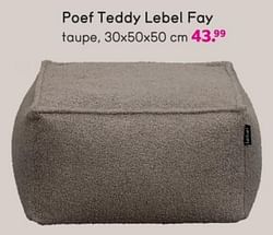 Poef teddy lebel fay