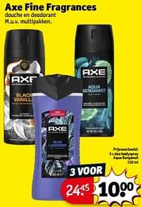 Axe fine fragrances deo bodyspray aqua bergamot-Axe