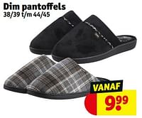 Dim pantoffels-Dim