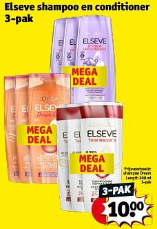 Promoties Elseve shampoo dream length - L'Oreal Paris - Geldig van 17/09/2024 tot 22/09/2024 bij Kruidvat