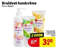 Kruidvat handcrème hand + nails lotion keratin-Huismerk - Kruidvat