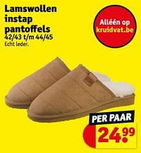 Lamswollen instap pantoffels-Huismerk - Kruidvat