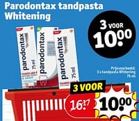 Promoties Parodontax tandpasta whitening - Parodontax - Geldig van 17/09/2024 tot 22/09/2024 bij Kruidvat