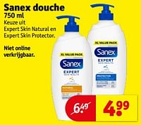 Promoties Sanex douche - Sanex - Geldig van 17/09/2024 tot 22/09/2024 bij Kruidvat