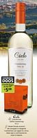 Promoties Cielo chardonnay 100% chardonnay - Witte wijnen - Geldig van 13/09/2024 tot 26/09/2024 bij BelBev