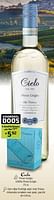 Promoties Cielo pinot grigio 100% pinot grigio - Witte wijnen - Geldig van 13/09/2024 tot 26/09/2024 bij BelBev