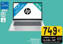 Hp notebook 17-cn2051nb