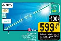 Promoties Lg qled-tv 50qned756ra - LG - Geldig van 17/09/2024 tot 30/09/2024 bij Cora