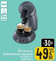 Promoties Philips koffiemachine met pads hd7806-10 - Philips - Geldig van 17/09/2024 tot 30/09/2024 bij Cora