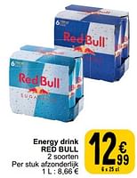 Promoties Energy drink red bull - Red Bull - Geldig van 17/09/2024 tot 23/09/2024 bij Cora