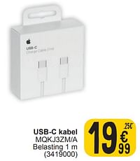 Usb-c kabel mqkj3zm-a-Apple