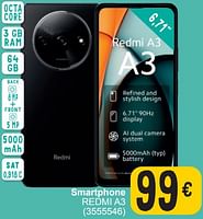 Promoties Xiaomi smartphone redmi a3 - Xiaomi - Geldig van 17/09/2024 tot 30/09/2024 bij Cora